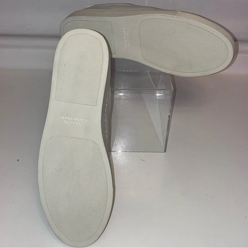 Allen Edmonds White Fisher Mix Leather Sneakers Sz 12 - Picture 3 of 10
